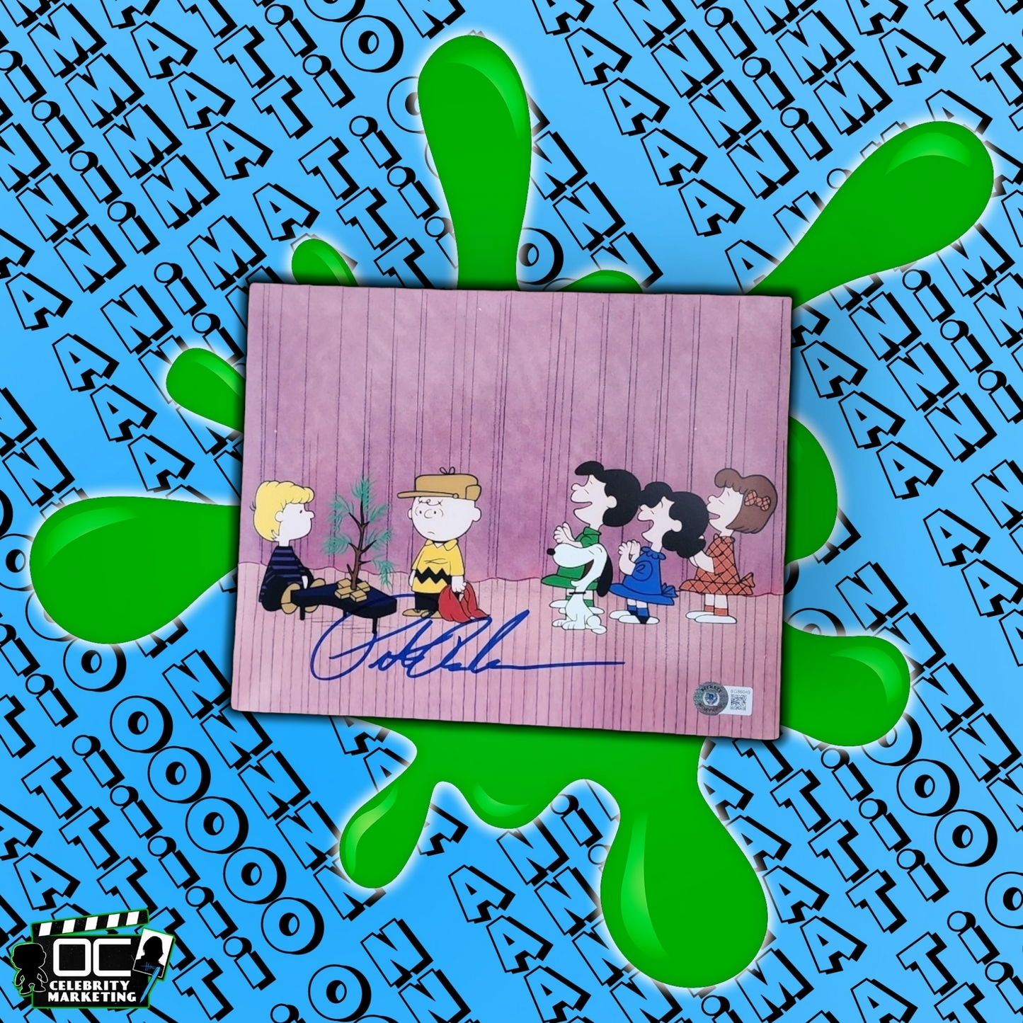 Peter Robbins signed 8x10 A Charlie Brown Christmas photo Beckett QR code
