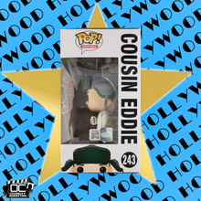 Load image into Gallery viewer, Randy Quaid signed Christmas Vacation Cousin Eddie Funko #243 OCCM QR Auto-w/&quot;SF&quot;
