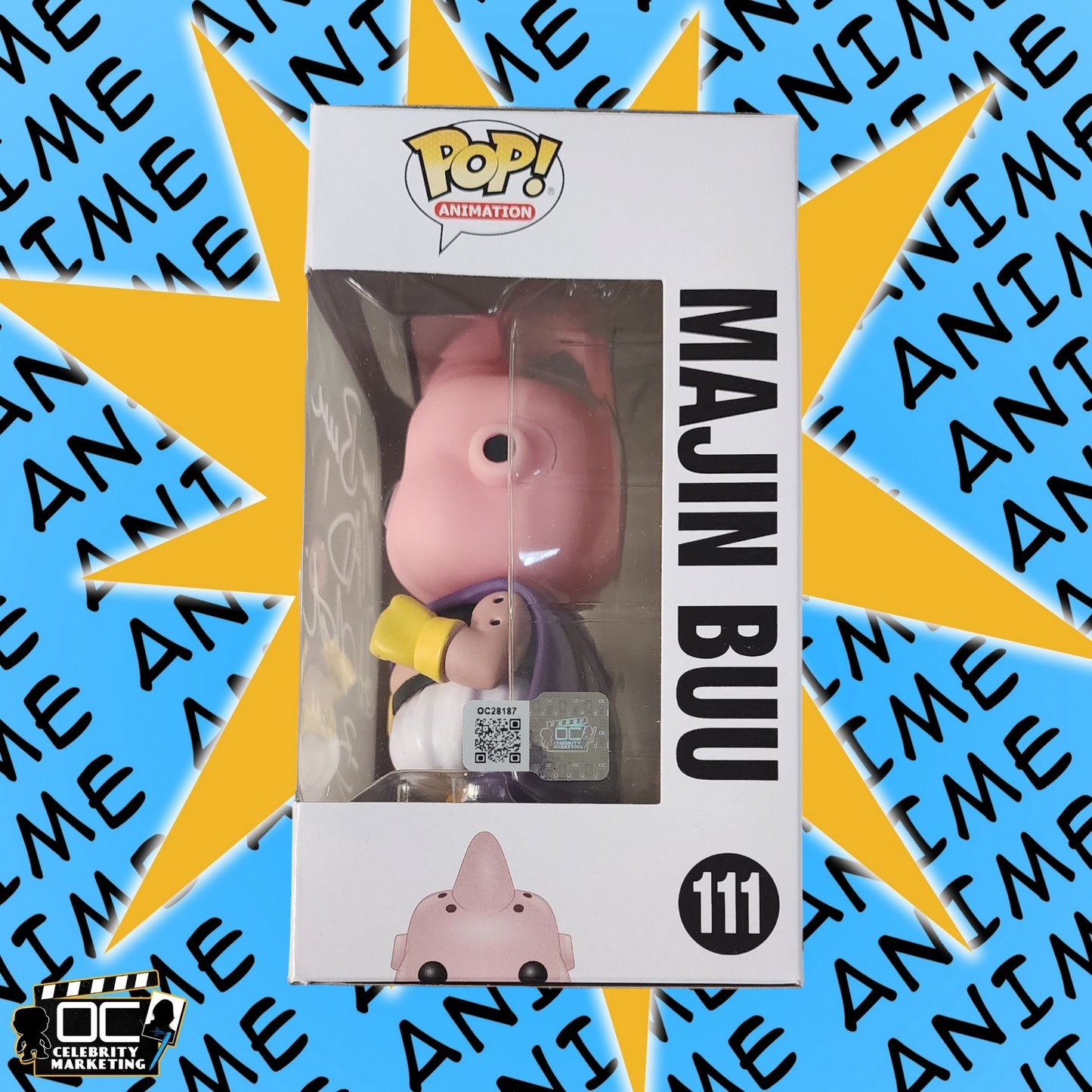 Josh Martin signed Dragon Ball Z Majin Buu Funko 111 autograph QR code OCCM-QW1