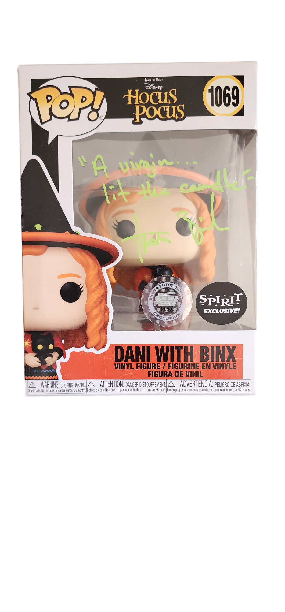 Thora Birch Signature Series: Hocus Pocus Spirit Exclusive Dani with Binx Funko #1069 (#/50)