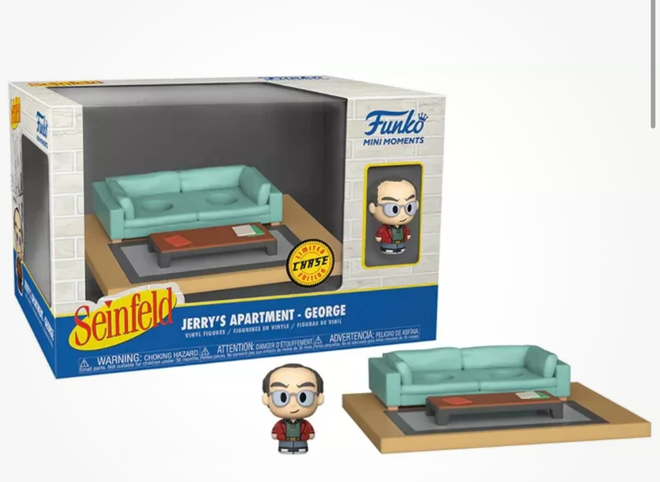 Jason Alexander signed Seinfeld Jerry's Apartment - George Funko Mini Moments LE CHASE Funko (Pre-Order)