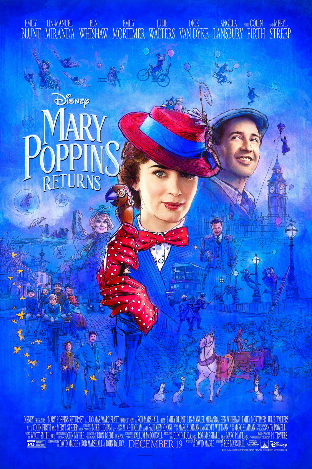 Dick Van Dyke signed Mary Poppins Returns Poster Image (8x10, 11x17)