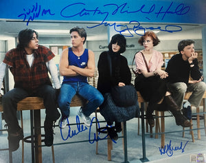 The Breakfast Club Cast Signed 11x14 Photo #1