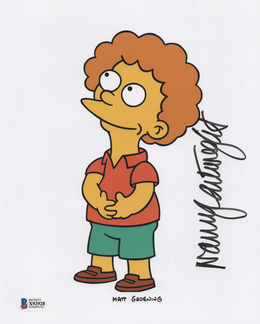 Nancy Cartwright signed 8x10 The Simpsons Todd Flanders photo
