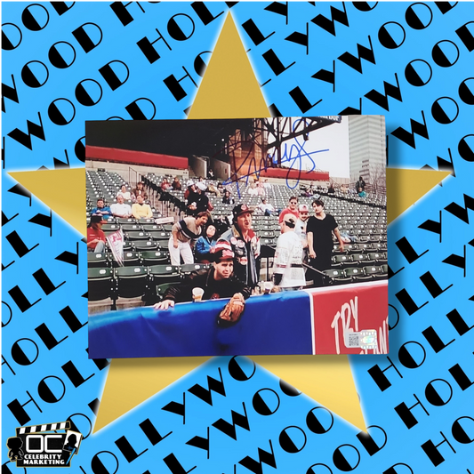 Randy Quaid signed 8x10 Major League stadium photo OCCM QR code Autographed