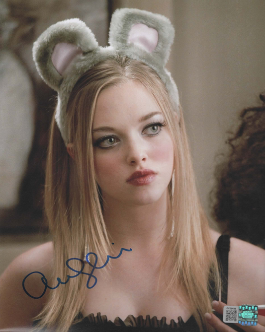 Amanda Seyfried signed 8x10 Mean Girls(2004) Karen photo 1A