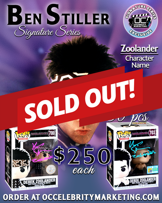 Ben Stiller Signature Series: Zoolander Funko Pop! #700 or #703