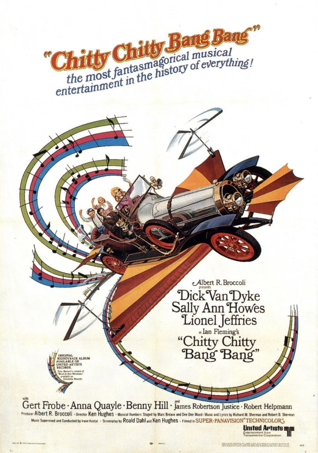 Dick Van Dyke signed Chitty Chitty Bang Bang Poster Image (8x10, 11x17)