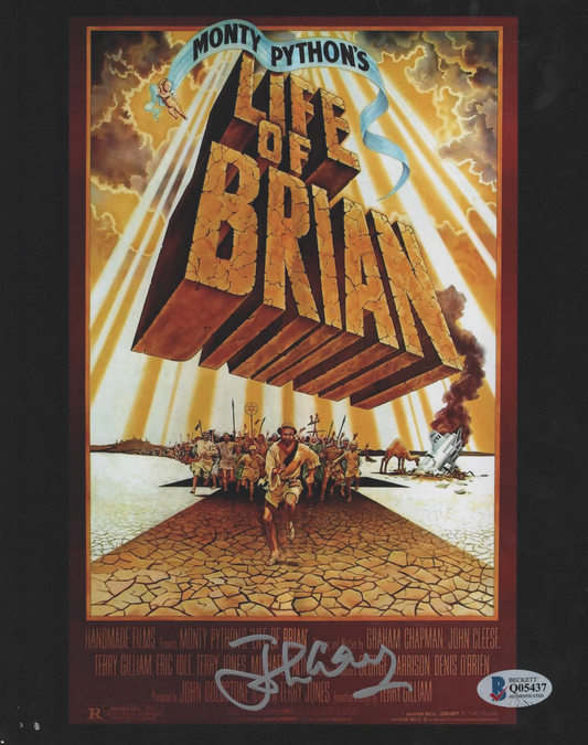 John Cleese signed 8x10 Monty Python's Life Of Brian movie poster photo