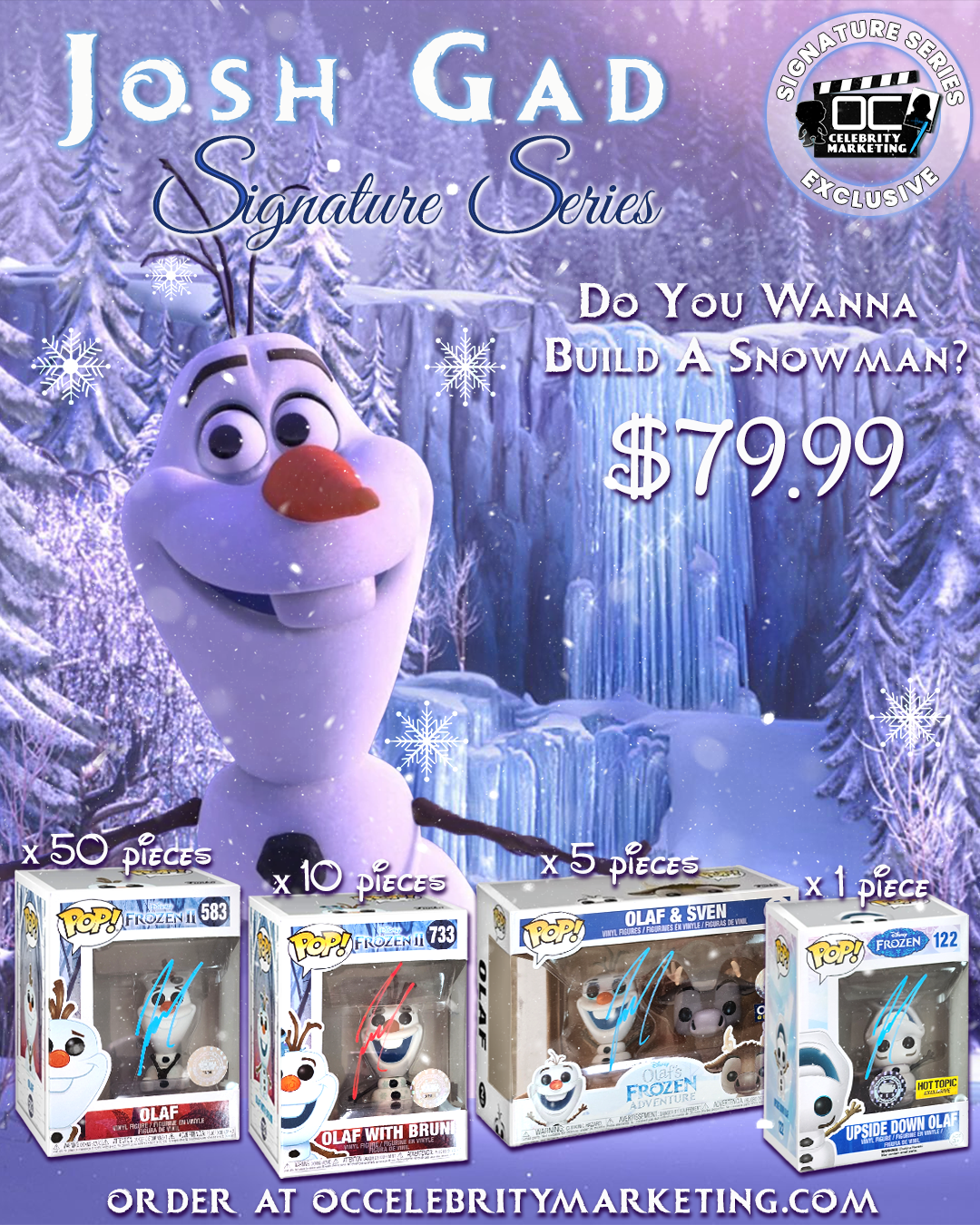 Josh Gad Signature Series: Disney Frozen & Frozen II Funko Pop!