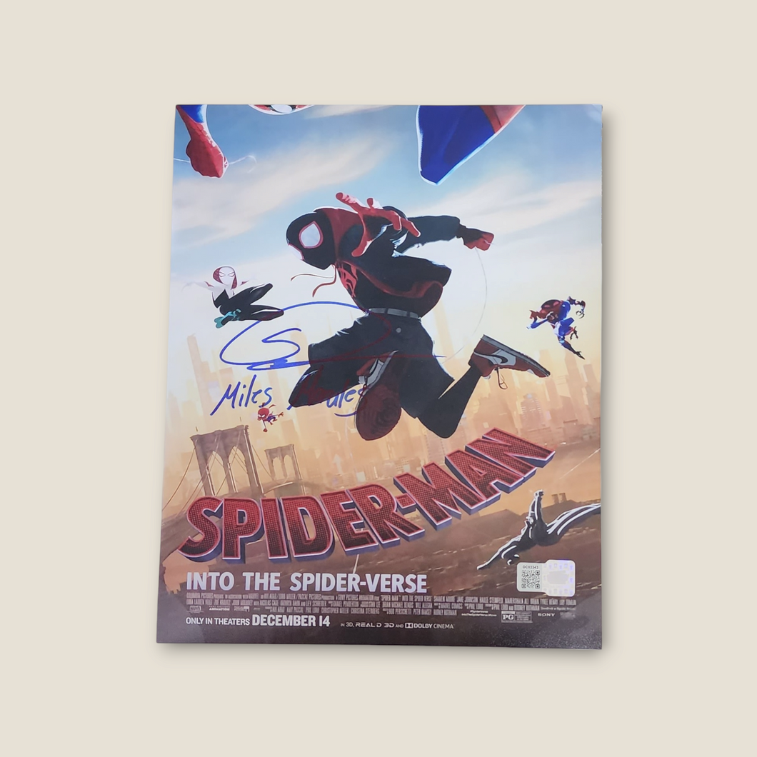 Shameik Moore signed Marvel Spider-Man Into The Spider-Verse photo auto OCCM QR