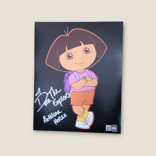 Kathleen Herles signed 8x10 Dora the Explorer photo autographed OCCM QR code