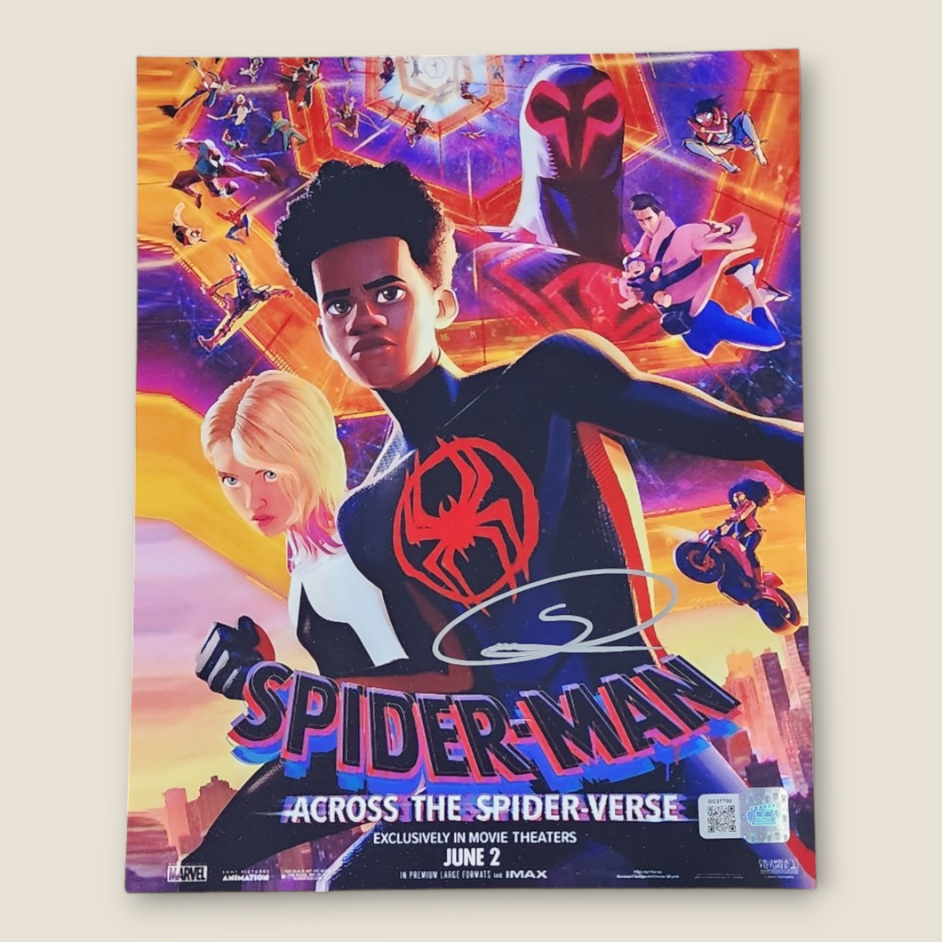 Shameik Moore signed 8x10 Marvel Across The Spider-Verse photo OCCM QR Autograph