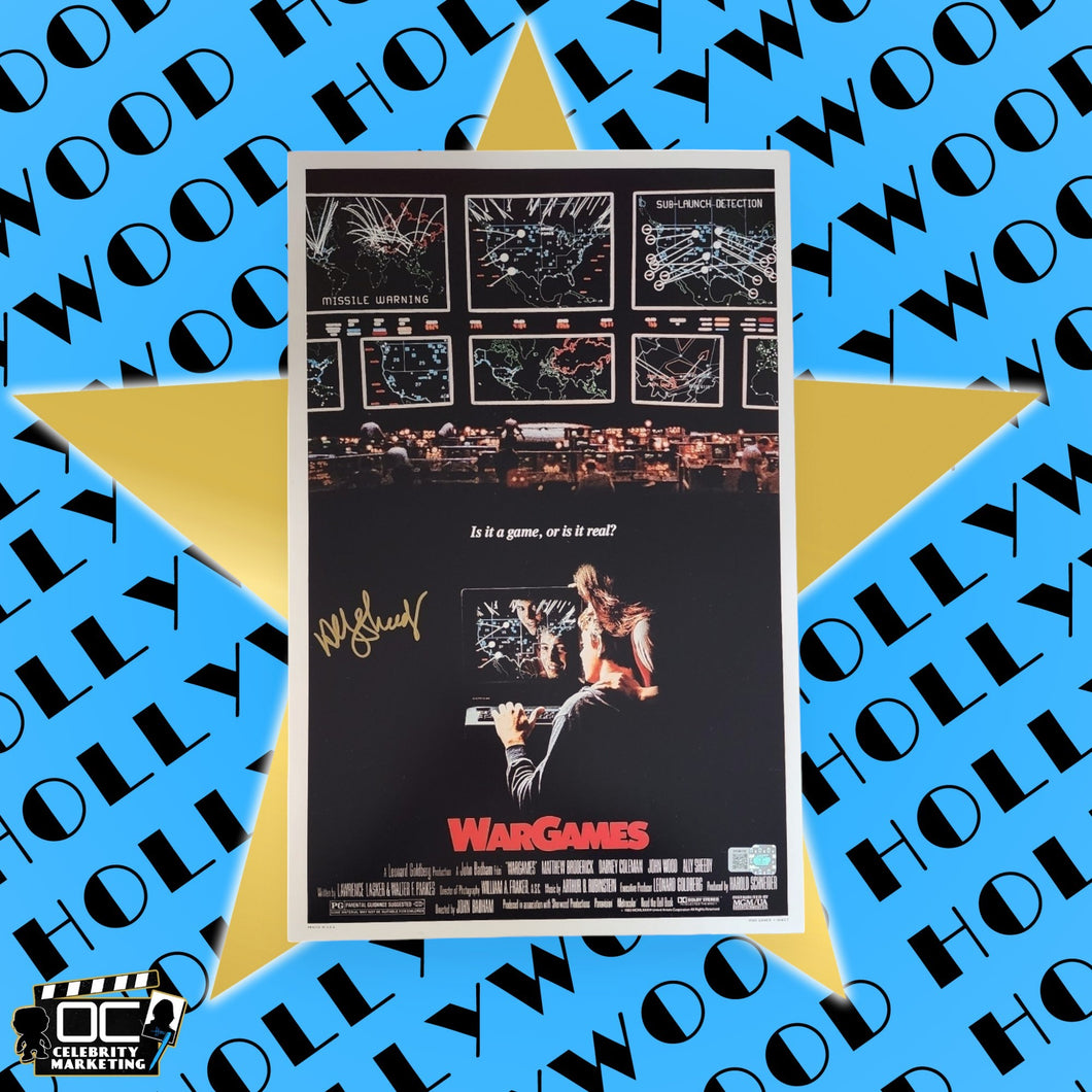 Ally Sheedy signed 11x17 War Games Poster Photo