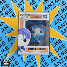 Load image into Gallery viewer, Eric Vale signed Dragon Ball Z Future Trunks Funko #702 auto QR code OCCM -QB
