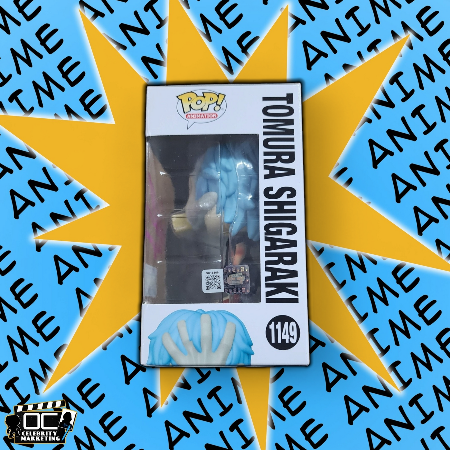 Eric Vale signed My Hero Academia E.E. LE Tomura Shigaraki Funko 1149 QR OCCM-M