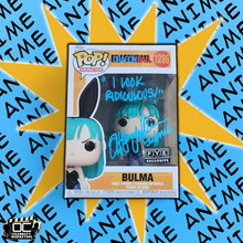Load image into Gallery viewer, Tiffany Vollmer signed FYE Exclusive Dragon Ball Bulma Funko 1286 QR OCCM-Quote2
