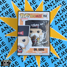 Load image into Gallery viewer, Kent Williams signed Dragon Ball Z Dr. Gero Funko 950 auto QR code OCCM Obey Me!

