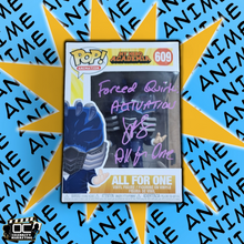 Load image into Gallery viewer, John Swasey signed My Hero Academia All For One Funko #609 auto QR code OCCM-Q1
