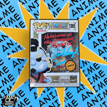 Load image into Gallery viewer, Daniel Baugh signed One Piece Jinbe LE CHASE Funko #1265 QR code OCCM -Q6 (R&amp;B)

