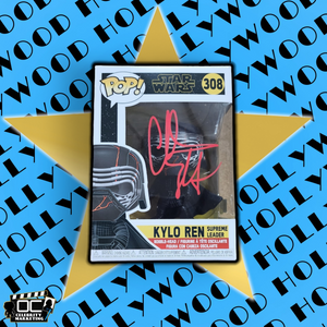 Christian Slater signed Star Wars Kylo Ren Supreme Leader Funko 308 OCCM QR auto