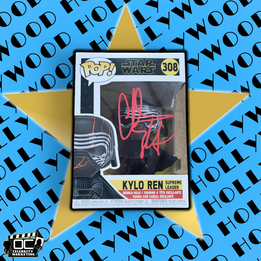 Christian Slater signed Star Wars Kylo Ren Supreme Leader Funko 308 OCCM QR auto