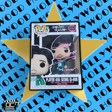 Load image into Gallery viewer, Greg Chun signed Netflix Squid Game Player 456: Seong GiHun Funko 1222 OCCM QR-P
