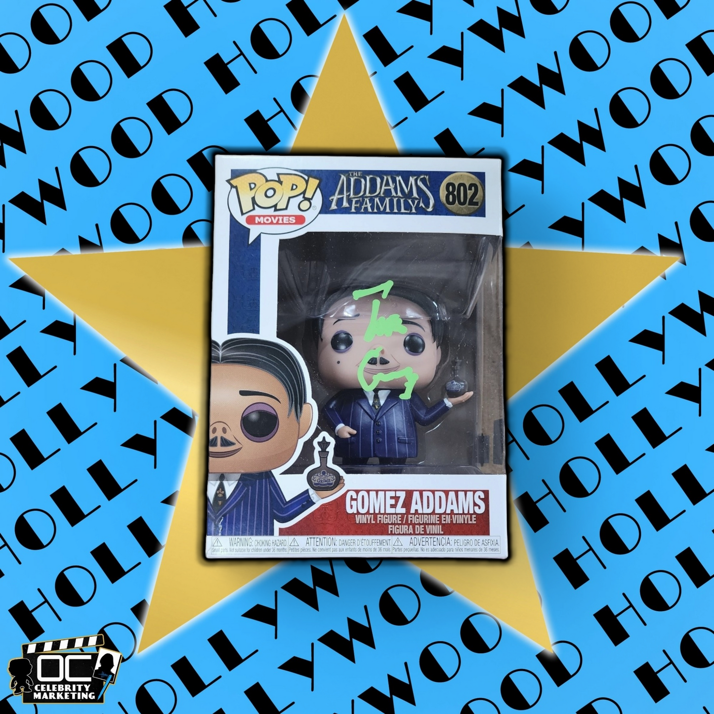 Tim Curry signed The Addams Family Gomez Addams Funko #802 auto QR code OCCM