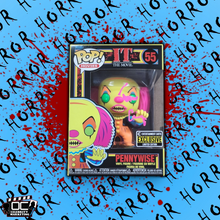 Load image into Gallery viewer, Tim Curry signed E.E. Blacklight LE IT The Movie Pennywise Funko BAS (Neon Pink)
