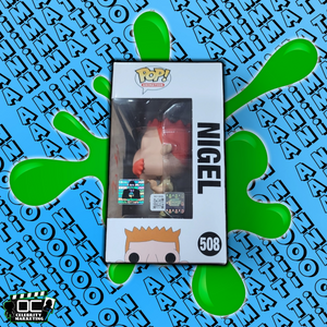 Tim Curry signed Nickelodeon The Wild Thornberry's Nigel Funko #508 QR code OCCM