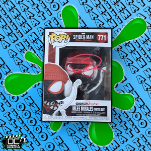 Shameik Moore signed Marvel Spider-Man Miles Morales Winter Suit Funko 771 OCCM
