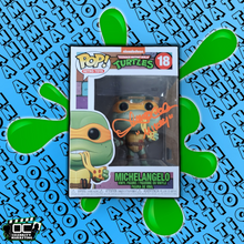 Load image into Gallery viewer, Townsend Coleman signed Nickelodeon (TMNT) Michelangelo Funko #18 QR code OCCM
