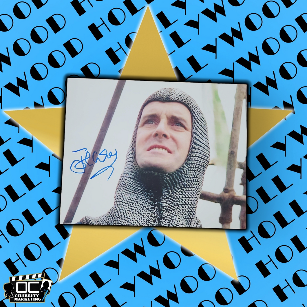 John Cleese signed Glossy 8x10 Sir Lancelot Monty Python & Holy Grail photo BAS