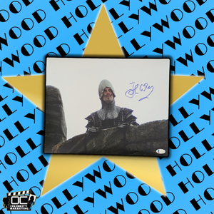 John Cleese signed 11x14 The French Taunter Monty Python & Holy Grail photo BAS
