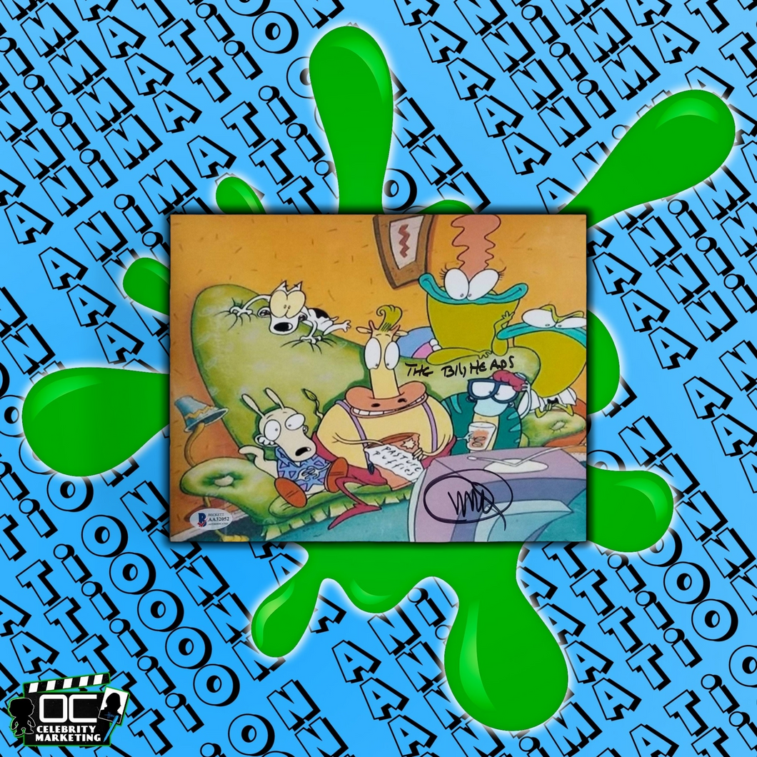 Charlie Adler signed 8x10 Nickelodeon's Rocko's Modern Life Photo auto BAS COA