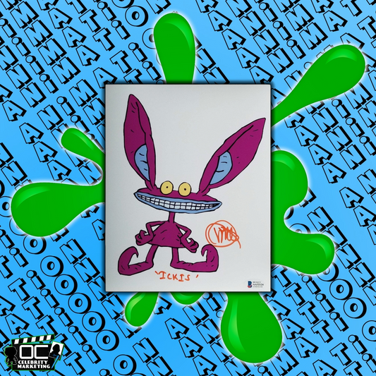 Charlie Adler signed 8x10 Ickis Aaahh!!! Real Monsters Photo autograph BAS COA-O