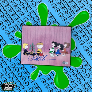 Peter Robbins signed 8x10 A Charlie Brown Christmas photo Beckett QR code