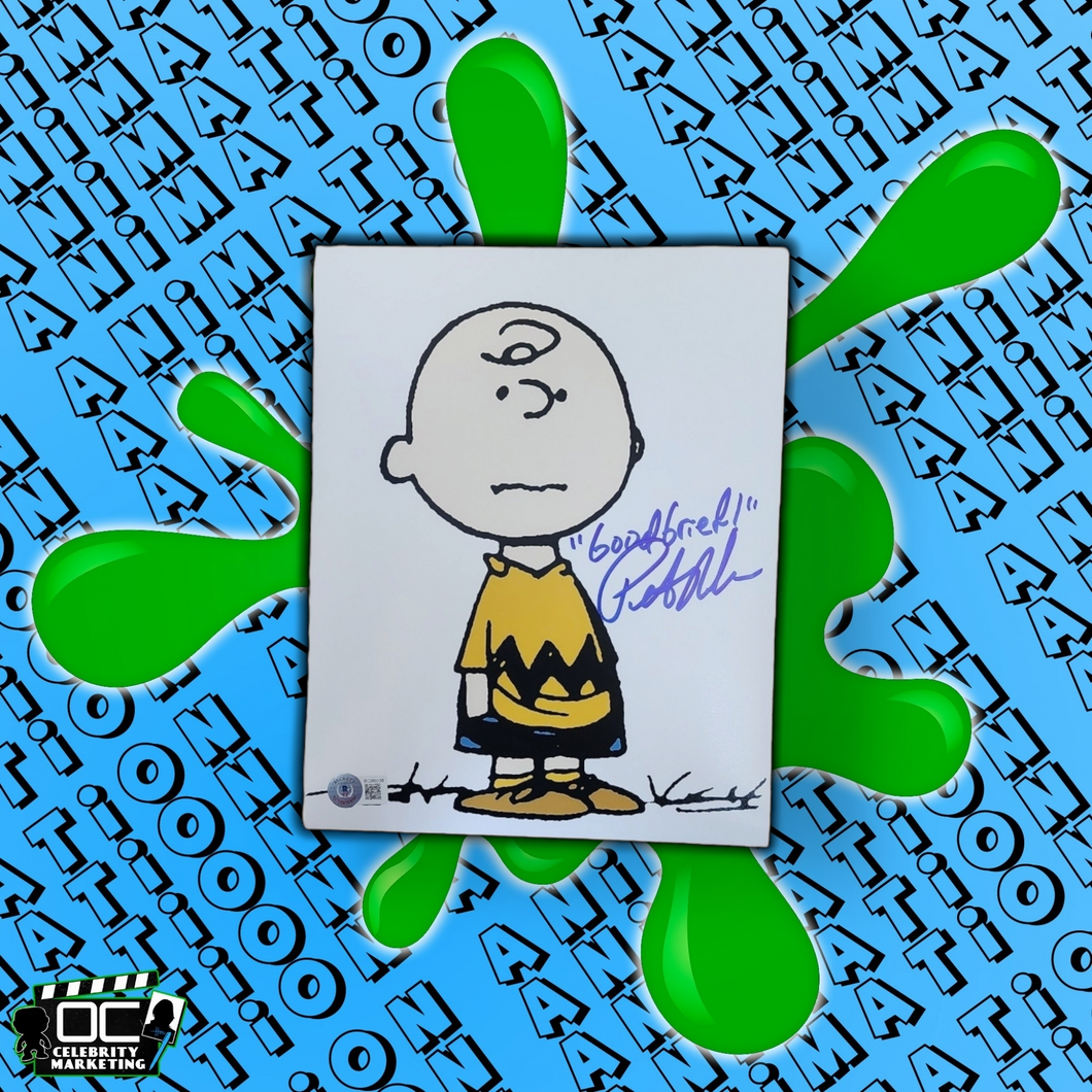 Peter Robbins signed Good Greif! Charlie Brown photo autographed Beckett COA-W