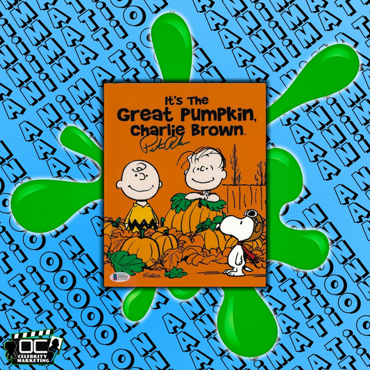 Peter Robbins signed 8x10 Its The Great Pumpkin Charlie Brown Photo auto BAS COA