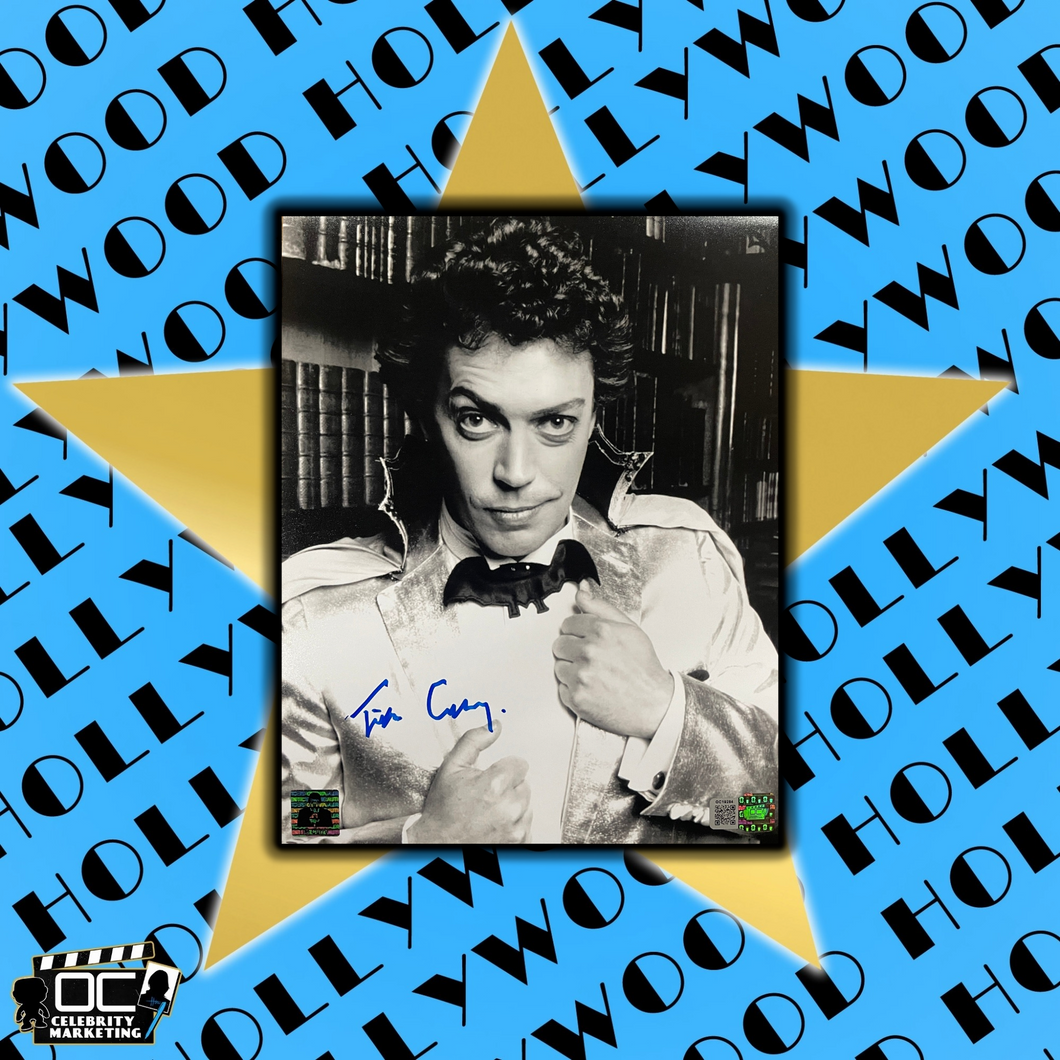 Tim Curry signed 8x10 The Worst Witch photo OCCM Authenticated with Tim Curry's Official COA