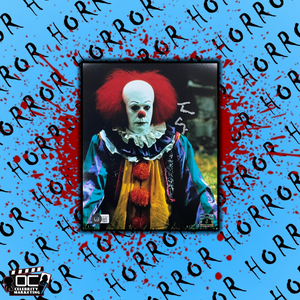 Tim Curry signed 8x10 Pennywise Image #4 Beckett Authenticated with Tim Curry's Official COA