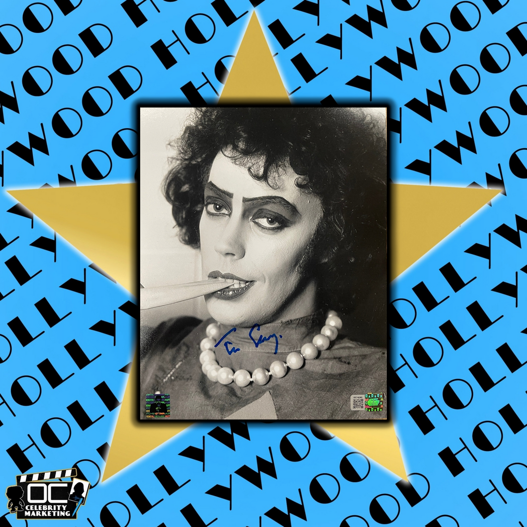 Tim Curry signed 8x10 Frank-N-Furter Image #4 OCCM Authenticated with Tim Curry's Official COA