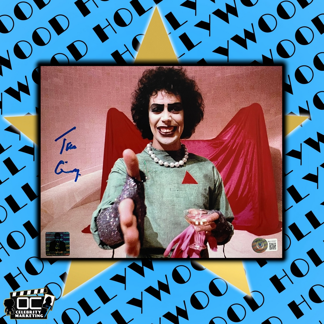 Tim Curry signed 8x10 Frank-N-Furter Image #1 Beckett Authenticated with Tim Curry's Official COA