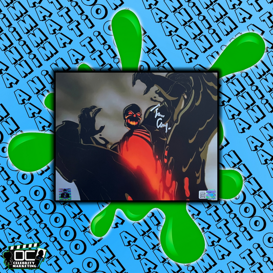 Tim Curry signed 8x10 FernGully: The Last Rainforest Hexxus photo OCCM Authenticated with Tim Curry's Official COA