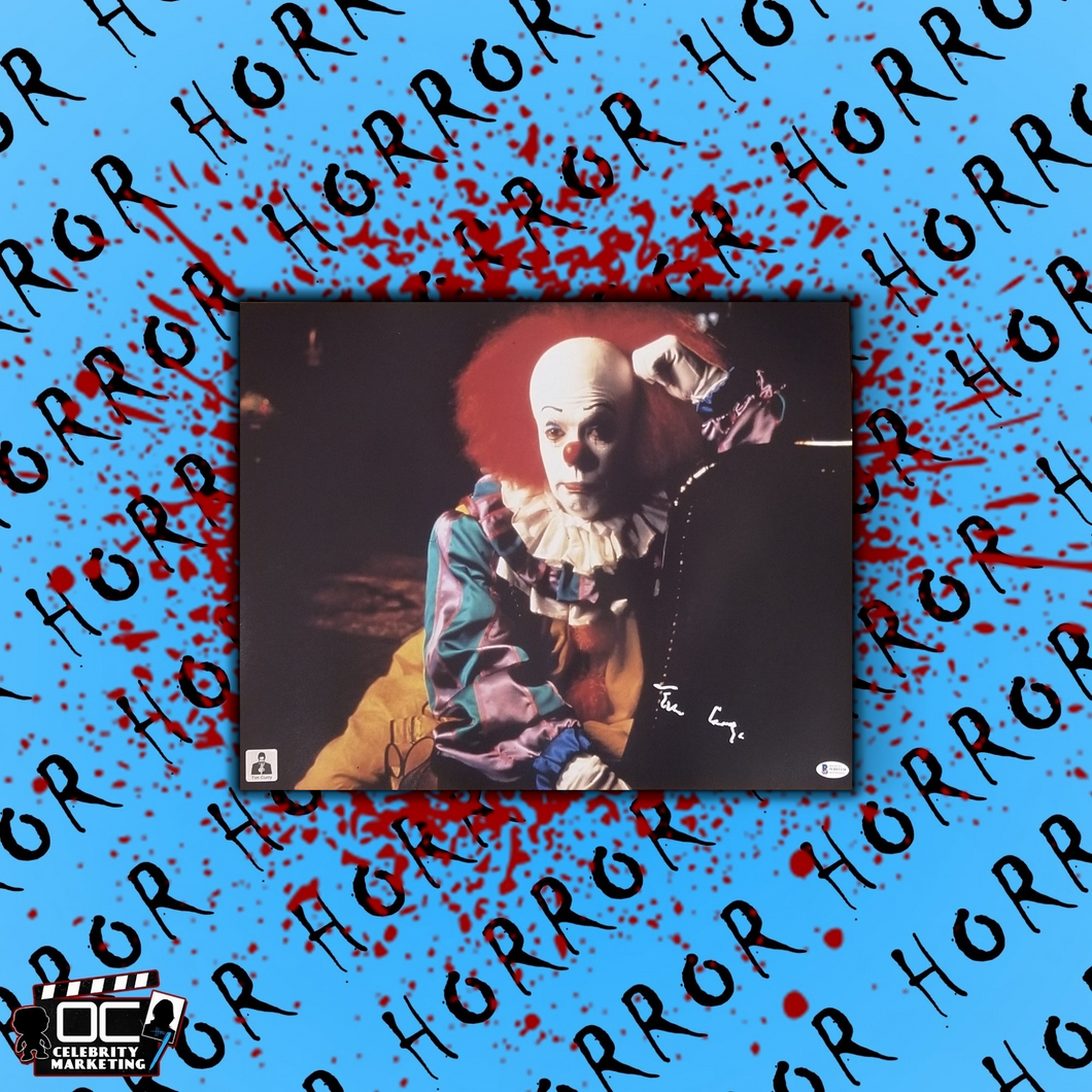 Tim Curry signed 16x20 IT the movie photo  Image #2 Beckett Authenticated with Tim Curry's Official COA