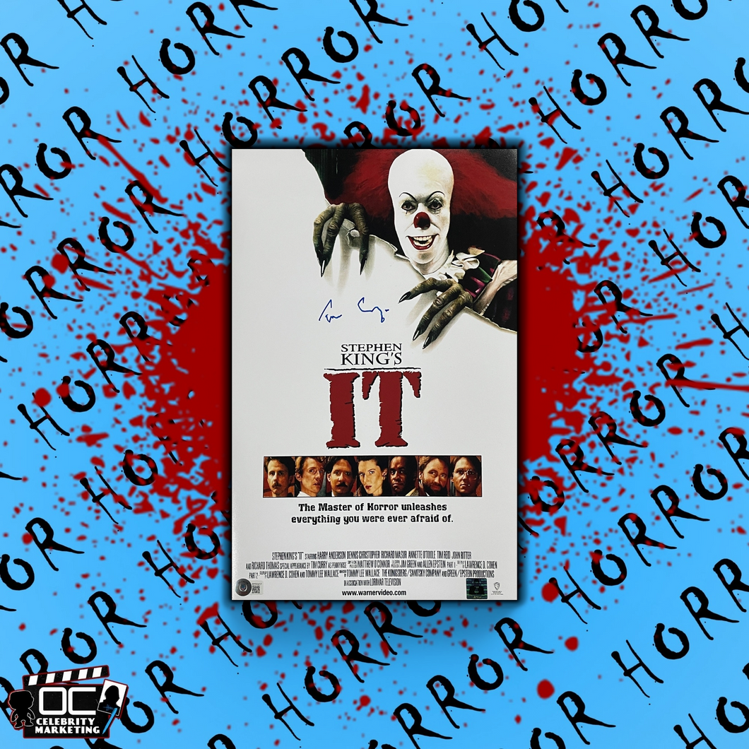 Tim Curry signed 11x17 IT the movie Image #6 Beckett Authenticated with Tim Curry's Official COA