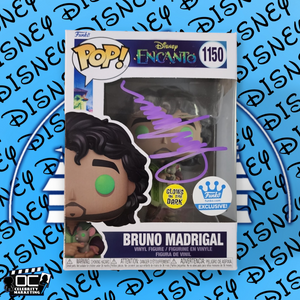 John Leguizamo signed Disney Encanto Bruno Madrigal Funko Glow #1150 OCCM QR-P