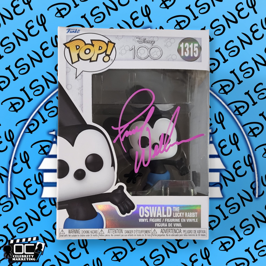 Frank Welker signed Disney 100 Oswald The Lucky Rabbit Funko 1315 OCCM QR auto M