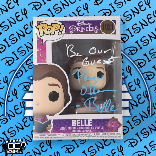 Paige O'Hara signed Ultimate Princess Celebration Belle Funko 1021 OCCM QR-WA
