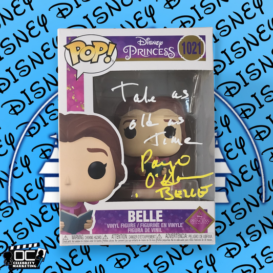 Paige O'Hara signed Ultimate Princess Celebration Belle Funko 1021 OCCM QR-WY